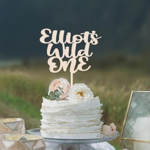 Babys Wild One Cake Topper,Childrens first birthday cake topper,Baby Shower,Birthday party decorations,customized cake topper