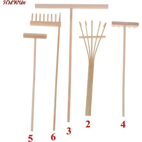 Mini Bamboo Rake for Zen Garden Sand Tabletop Meditation Feng Shui Decor