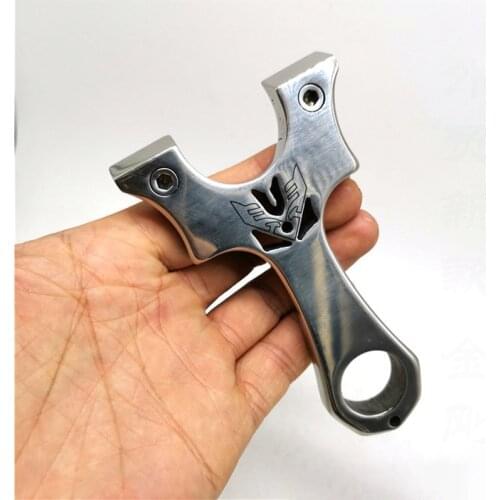 Powerful Slingshot Stainless Steel Material Strong and Durable Flat Rubber Band Fast Compression Design Outdoor Hunting Catapult