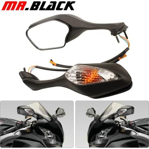 Motorcycle Rearview Side Mirrors with Turn Signal Light Lamp For Honda CBR1000RR CBR 1000 RR 2008-2013 ABS Rear View Mirrors