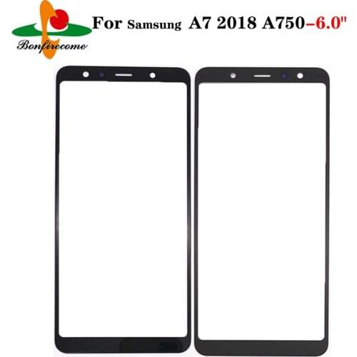 10Pcs\lot Replacement LCD Front Touch Screen Glass Outer Lens For Samsung Galaxy A7 2018 A750 A750F