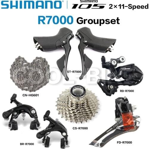 Shimano R7000 Groepset 105 R7000 Derailleurs Road Fiets St + Fd + Rd + Br + Cs + Cn Front derailleur Ss Gs 11-28T 11-30T