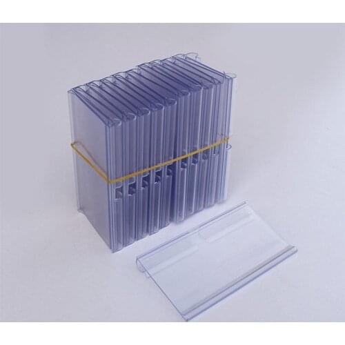 30PCS Plastic Sign Label Holder Wire Shelf Retail Price Tag Label Merchandise Sign Display Holder Stand