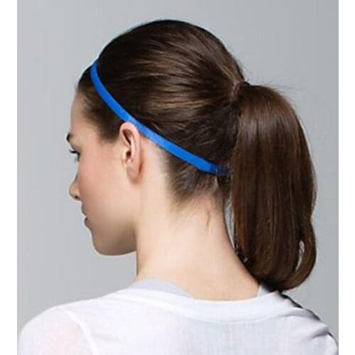 12 pcs Yoga Hair Bands for Men Women Sports Headband Anti-slip Elastic Sweatband Football Yoga Running Riding Bike Headband