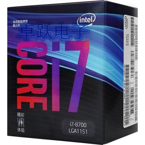 Intel Processor i7 8700 Boxed processor 3.20 GHz LGA1151 6-Core 100% working properly Desktop Processor i7-8700 free shipping