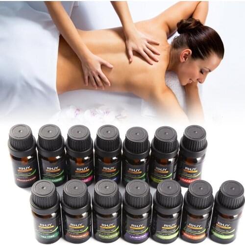 14Pcs/Set 100% Pure Plant Aromatherapy Diffusers Essential Oil 10ml Organic Body Massage Relax Fragrance Skin Care Kit