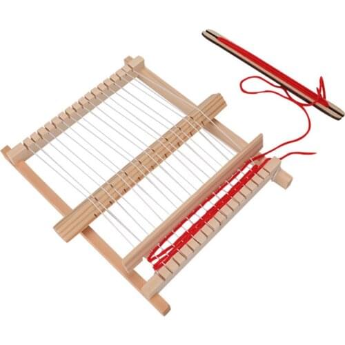 Hand Knitting Machine Scientific Product Model Manual DIY Homemade Loom Hand Sewing Machine Children Educational Toy E2S