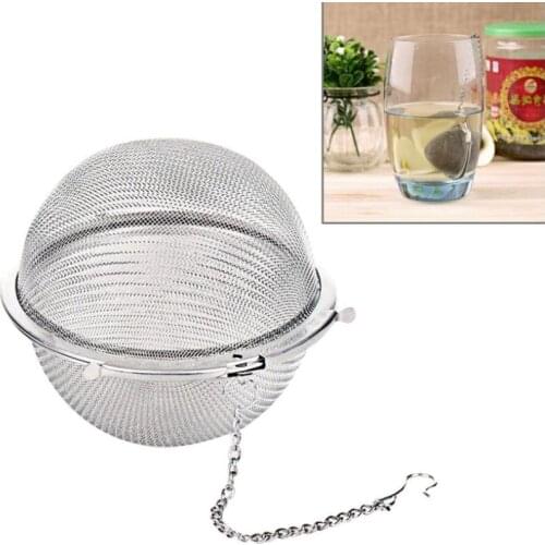 Free shipping High Quality Stainless Steel Tea Pot Infuser Sphere Mesh Strainer Ball Tea Strainer Wholesale LX1372