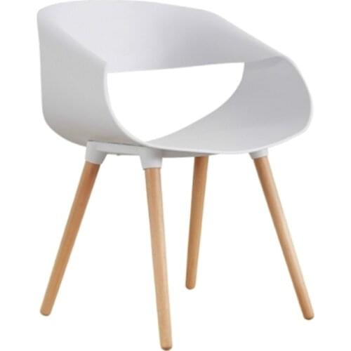 White Chair Creative Fashion Simple Modern Backrest Stool Sales Office Negotiation Table And Chairs Nordic Chair