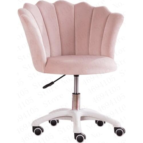 Study Stool Desk Home Backrest Armrest Study Chair Makeup Dressing Chair Nail Ins Girls Cute Bedroom