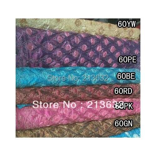 Fabrics textile luggage felt cotton fabric feather lace silk thread embroidery Woven Breathable material 100% quality polyester