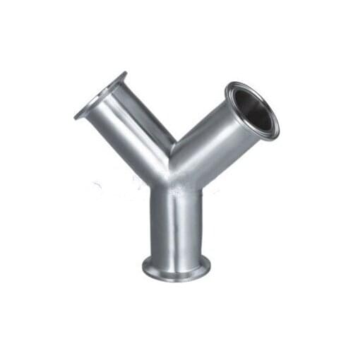 19mm -57mm Pipe OD 1.5"-2.25" Tri Clamp Y Shaped 3 Way SUS 304 Stainless Steel Sanitary Fitting Spliter Homebrew Beer Wine