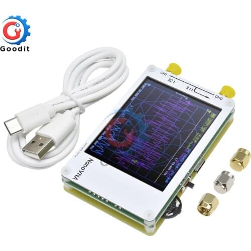 NanoVNA 50KHz-900MHz Vector Network Analyzer Digital Touching Screen Shortwave MF HF VHF UHF Antenna Analyzer Standing Wave