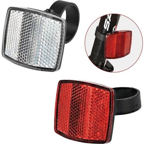 1pc Bike Cycling Bicycle Front Rear Reflector Tail Light And Rear Warning Tail Light For Luggage Rack Bike Accessories