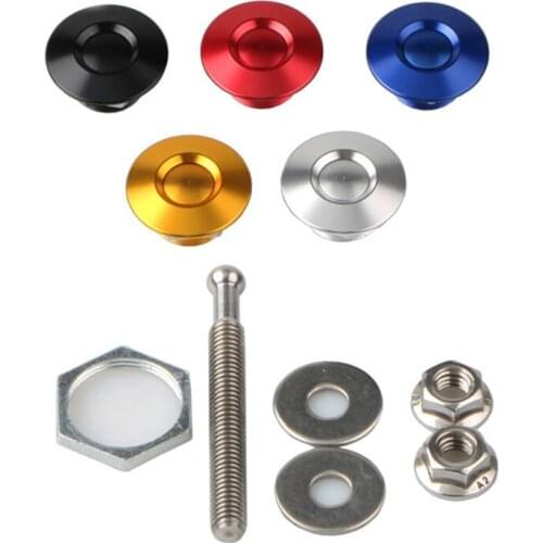 30mm Push Button Quick Release Car Hood Bonnet Latch Pin Lock Bumper Clip Billet Pins PQY-HPL04/05 For BMW Toyota VW Mazda Honda