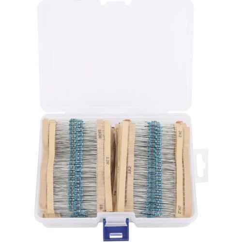 1/4W Metal Film Resistor Kit 156 Values Protection Assorted Set HQ
