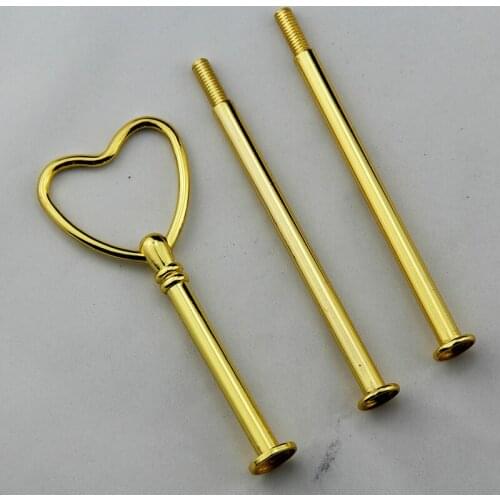 10pcs new arrive cake stand handlse 3-Tier cake stand fitting heart style design