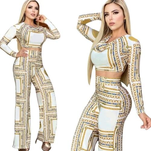 VAZN 2020 Hot Striped Regular Nature Free Tracksuits Casual Young Daily Full Sleeve Top Long pants Slim Women 2 Piece Set