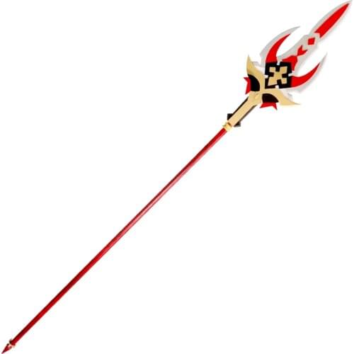 2021 Hot Game Genshin Impact Xiangling Deathmatch Spear Cosplay Props Weapons for Halloween Carnival Christmas Fancy Party