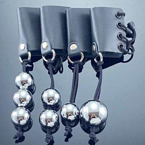 25/35mm Metal Ball Heavy Weight Hanger Stretcher Penis Extender Enlargement Cock Ring Male Chastity Device Sex Toys Sexual delay