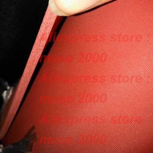 500*1000mm width foamed Silicone rubber sheet plate pad Thickness 1 2 3 4 5 mm thickness board red cushion pad Rubber Sheet Mat