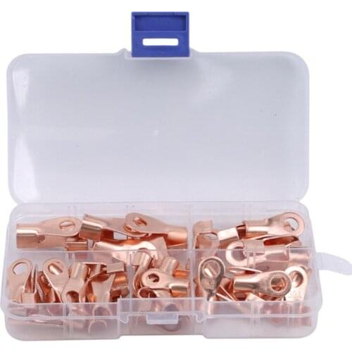 10A 20A 30A 40A 50A Open Mouth Copper Nose Spot Welding Accessories Spot Welder Battery Cable Connector Terminal Crimping