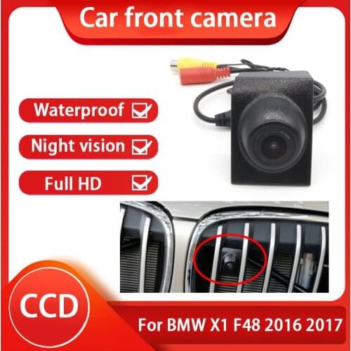 CCD HD night vision Car Front View Logo Camera For BMW X1 F48 2016 2017 ( grille with electroplate ) front logo brand camera