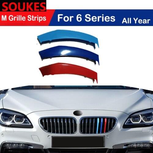 3PCS Car Grille Strip Trim For BMW 1 2 3 4 5 6 7 8 Series E90 E60 F10 F30 F20 F32 F45 F01 G20 G30 G11 G15 E46 F36 F02 F06 Cover