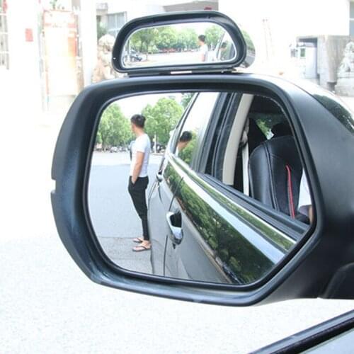 360Degree Stick On Blind Spot Mirror Car Reverse Parking Wide Angle Convex Rear View Mirror Rearview Auxiliary Auto Accessories