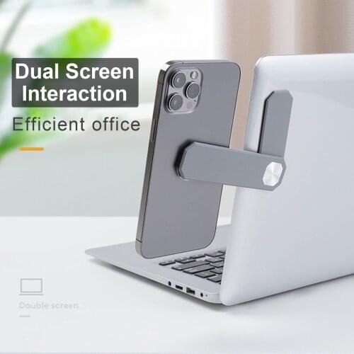 Laptop Screen Support Holder Dual Monitor Display Clip Adjustable Phone Stand Laptop Side Mount Connect Tablet Bracket In Stock