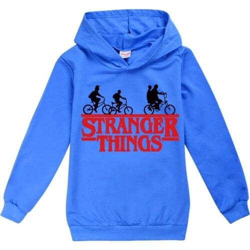 Kids Stranger Things Hoodies for Boys Girls Fashion Long Sleeve Christmas Clothes Tops T-shirt Cotton Jackets Autumn Sweatshirts