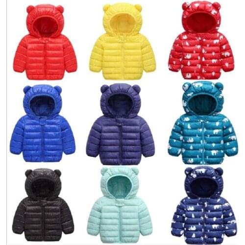 Infant boy winter Warm clothes kids baby girls hooded coat Cartoon costume 2020 fashion children Outerwear Clothing cottons 0-5Y