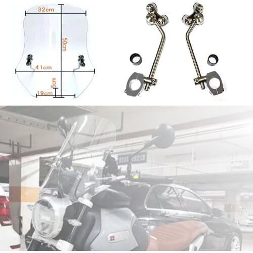 For KYMOTO KY 500F NEW Motorcycle Windscreen Windshield Deflector Protector Wind Screen KY 500F