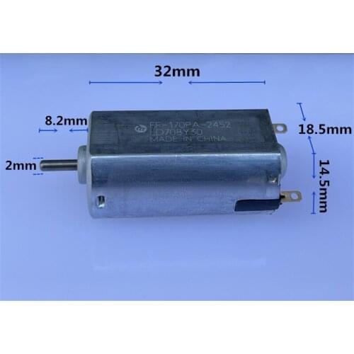 Brand new FF-170PA-2452 DC2.4V~6V 18500rpm high speed metal brush motor 32*18.5*14.5mm 170 motor