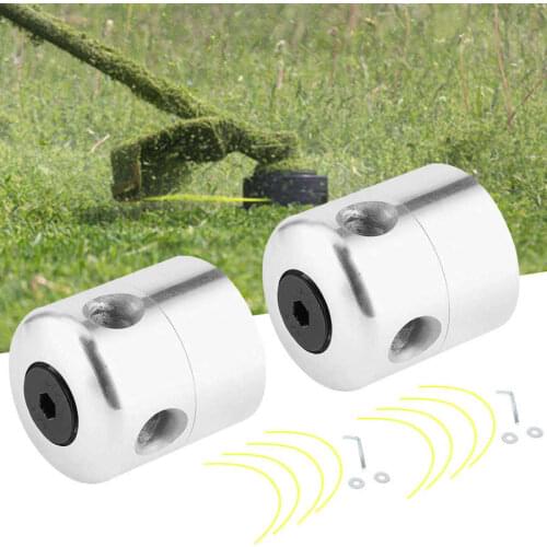 2Pcs Aluminum Alloy Trimmer Head Garden Lawn Mover With Lines Set Replacement Parts Lawn Mover Accessory