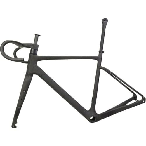 GF20 carbon gravel frame custom color bicycle GRAVEL frameset carbon gravel bike frame with integrated handlebar WINOWSPORTS