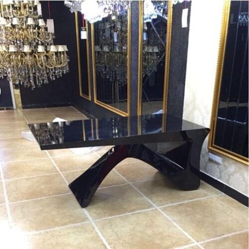 0428R001 Creative simple modern personality furniture gloss piano paint R shape boss manager working computer office desk table