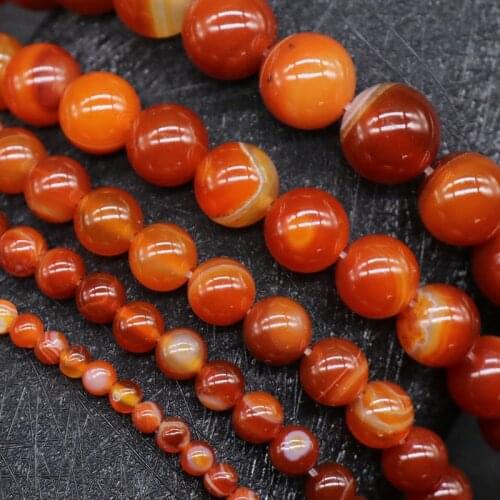 Retro Chakra Stone Beaded Round Ball Beads Natural Veins Red Agates Beads DIY Making Accessories Agates Healing Jewelry Beads