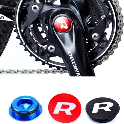 RISK Aluminium Alloy Bike Crank Cap Cranksets Cover Fix Bolt Crank Screw Cap For Mountain Road MTB Bicycles Dustproof waterproof