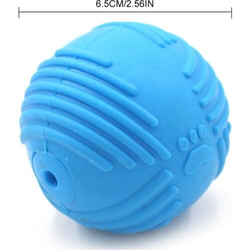 1PCS Random Color Dog Ball Rubber Squeaky Interactive Toy Puppy Chew Ball Toy Dog Teething Chew Toy Training Toys Legendog