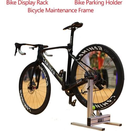 New Bicycle Maintenance Frame Aluminium Alloy Standing Bike Display Rack Bicycle Parking Holder Road MTB Bike Childrens Bike