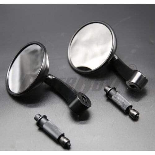 A Pair 7/8 22mm Universal Motorcycle rearview mirror for Triumph Ducati Harley 750 street xl883 1200 X 48 Dyna