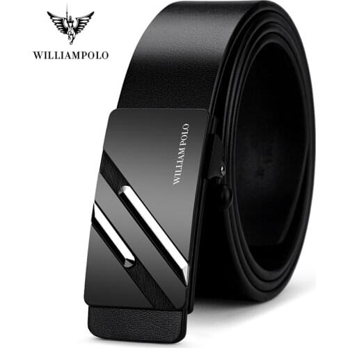 Belts men belt Luxury Brand Automatic Buckle Waist Genuine Leather luxury belt waist belts 2019 newfashion Designer WILLIAMPOLO