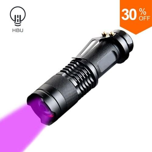 Uv led flashlight ultra violet light Lantern mini uv torch Ultraviolet Torch Pet Urine Lanterna Fluorescence Tester Lamp