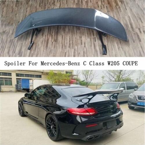 High Qualit Real Carbon Fiber Wing Trunk Spoiler For Mercedes-Benz C Class W205 COUPE C63 C200 C220 C250 C300 C320 2016-2022