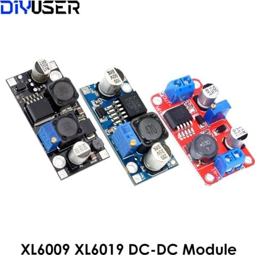 XL6009 XL6019 (XL6009 upgrade) Automatic step-up step-down Dc-Dc Adjustable Converter Power Supply Module 20W 5-32V to 1.3-35V
