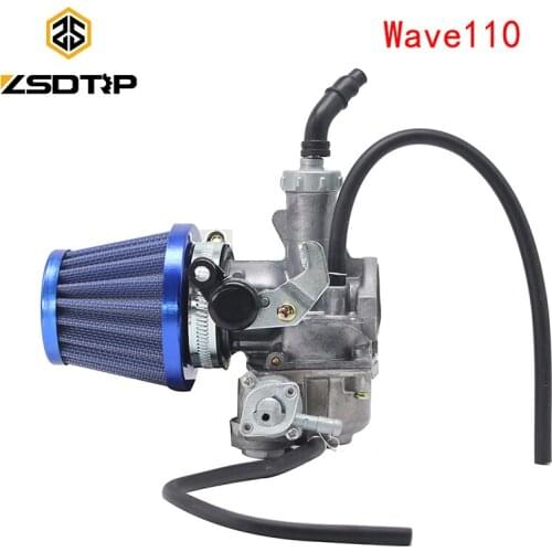 ZSDTRP Motorcycles Carburetor Carb for Honda Keihin WAVE 110 with Air Filter