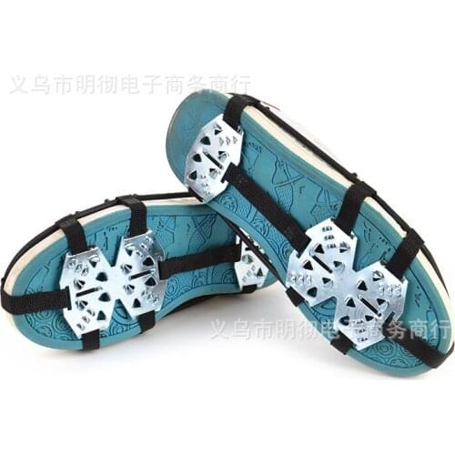 14 Teeth Camping Climbing Anti-Skid -40 degree Snow Ice Crampon Anti Slip Ice Snow Walking Shoes cover ice Gripper M-L size