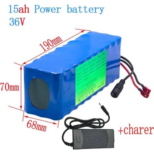 36V 15ah 250W 350W High Power And Capacity 18650 Battery Pack, Suitable For Motorcycle And Bicycle Scooter With 15a BMS
