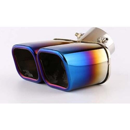 For Renault Captur 2015 - 2017 car cover muffler exterior end pipe dedicate stainless steel exhaust tip tail moulding outlet